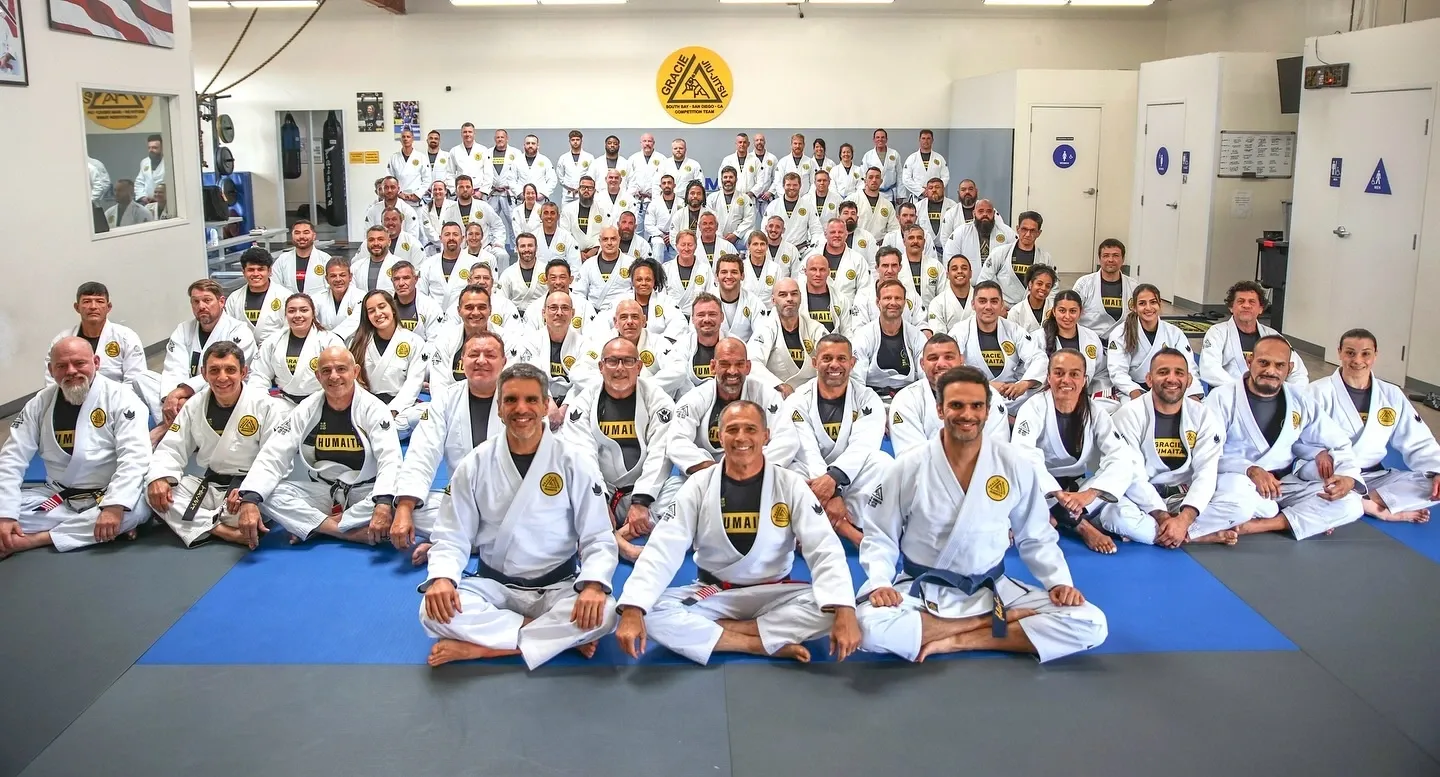 Martial arts students training