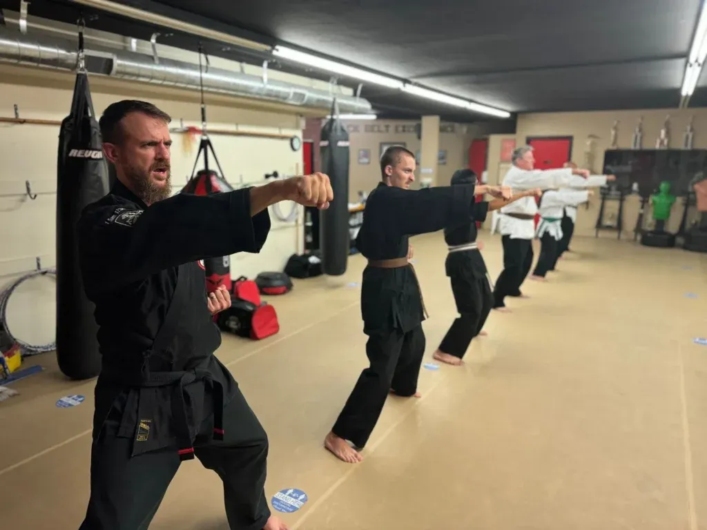 Adult martial arts students