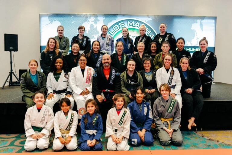 Group photo of students and instructors at Metrolina Martial Arts